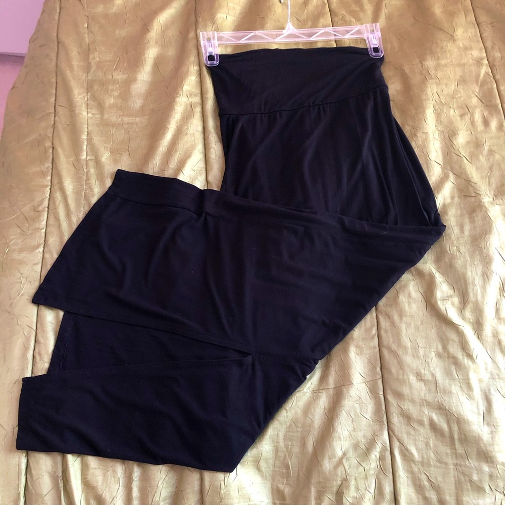 Black High Waisted Maxi Skirt